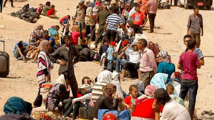 Syrische Flüchtlinge in einem Auffanglager im Irak.