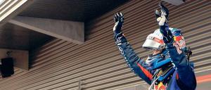 Allein auf weiter Flur. Sebastian Vettel hat nun 46 WM-Punkte Vorsprung auf seinen ärgsten Rivalen Fernando Alonso. Foto: AFP