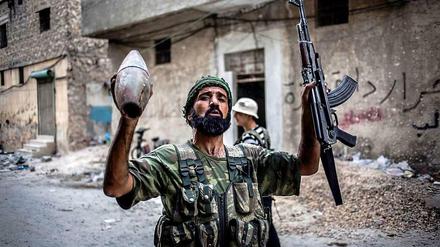 Ein Mitglied der syrischen Rebellen.