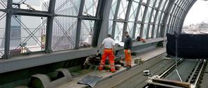 Bauarbeiten an Gleis 11: Hier fahren derzeit keine Züge.