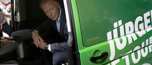 Missstimmung im Wahlkampf. Der Grünen-Spitzenkandidat Jürgen Trittin