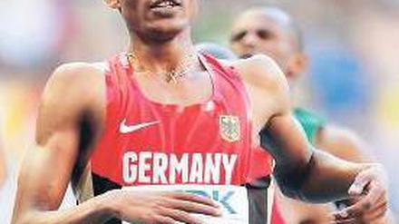 Neudeutsch und schnell. Tesfaye startet heute im Finale über 1500 Meter. Foto: dpa