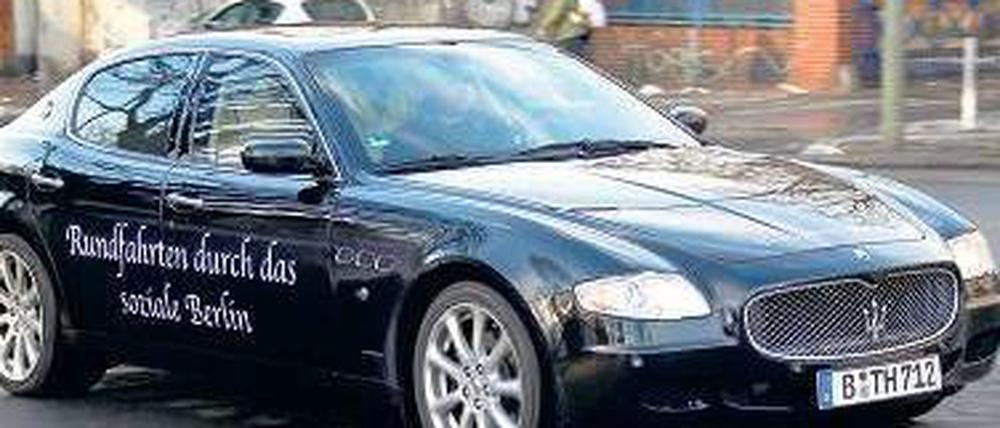 Ein Mann, ein Auto. Harald Ehlert fuhr einst in diesem Maserati und sorgte damit für Skandal.