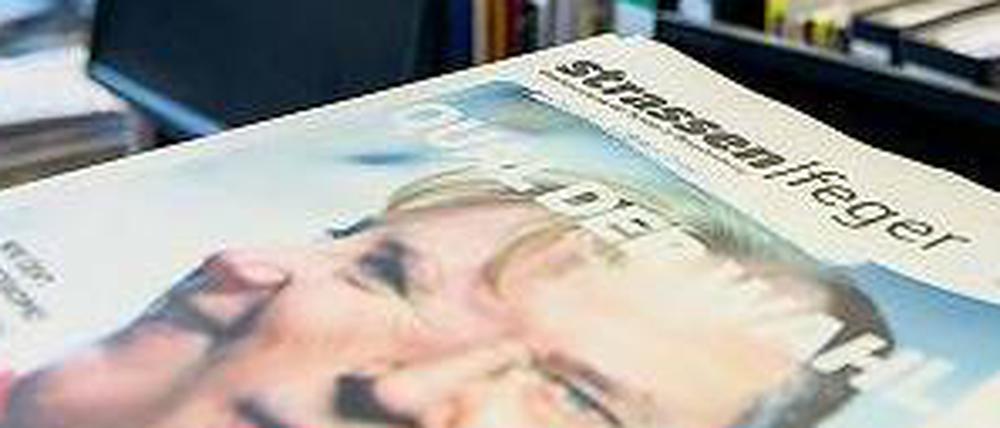 Im Redaktionsraum an der Prenzlauer Alle wird die Zeitung "Straßenfeger" gemacht.