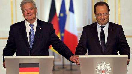 Joachim Gauck und François Hollande.