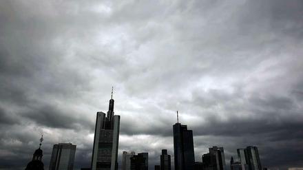Die Skyline der Stadt Frankfurt am Main.