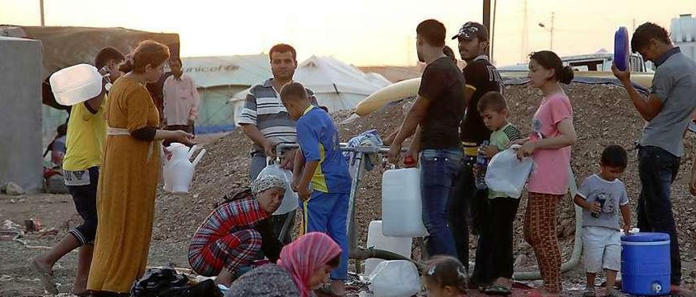 Der Krieg trieb sie fort. Syrische Flüchtlinge haben vor allem in den umliegenden Ländern Zuflucht gefunden - wie hier im irakischen Sulaimaniya.