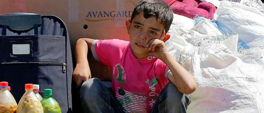 Gestrandet. Dieser syrische Junge ist mit seinen Eltern aus der umkämpften Heimat geflohen und in der Türkei angekommen.