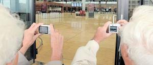Nur gucken, nicht fliegen. Voriges Jahr war nur dieser Blick möglich, diesmal dürfen Besucher ins neue Terminal. 