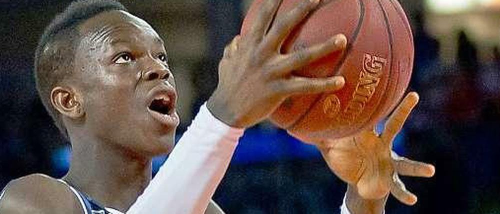 Der NBA-Traum ganz nah: Die Atlanta Hawks planen mit Dennis Schröder als zweiten Aufbauspieler.