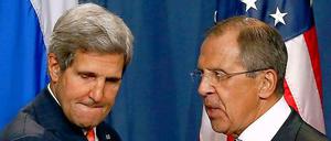 John Kerry und Sergej Lawrow.
