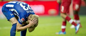 Enttäuscht: Außenverteidiger Johannes van den Bergh vergab eine der zahlreiche guten Tormöglichkeiten.