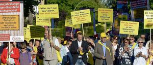 Erst Anfang September demonstrierten Anwohner für einen Tunnel in Lichtenrade.