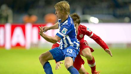 Mit Wendung. Doch auch Skjelbred brachte Hertha am Freitag nicht den Sieg.