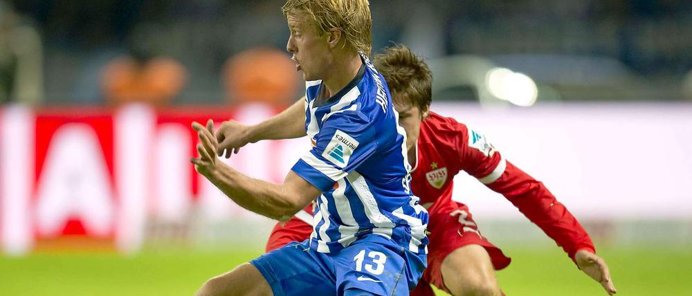 Mit Wendung. Doch auch Skjelbred brachte Hertha am Freitag nicht den Sieg.