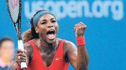 Auf dem Weg zum 17. Grand-Slam-Titel. Serena Williams feiert ihren Halbfinalerfolg gegen die hilflose Chinesin Li Na.