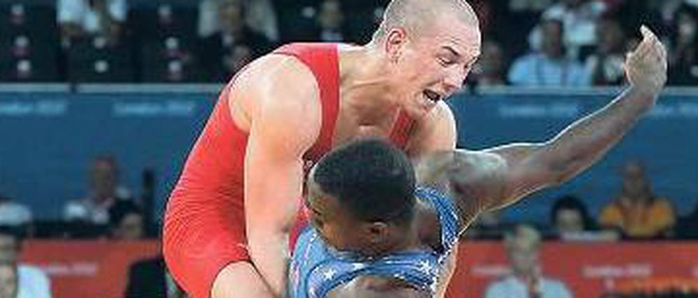 Auch 2020 noch dabei? Frank Stäbler (l.) bei den Spielen von London.