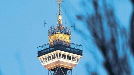 Der neue Alte. Wieder mal renoviert: Messe-Symbol Funkturm. 