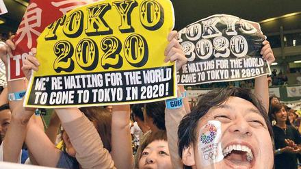 Tokio, wie es lacht und feiert. Über Fukushima wird in Japans Hauptstadt nach dem Olympia-Zuschlag nicht mehr so viel geredet.
