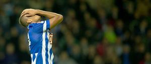 Am liebsten vergraben. Hertha BSC verlor am Freitagabend äußerst unglücklich gegen den VfB Stuttgart.