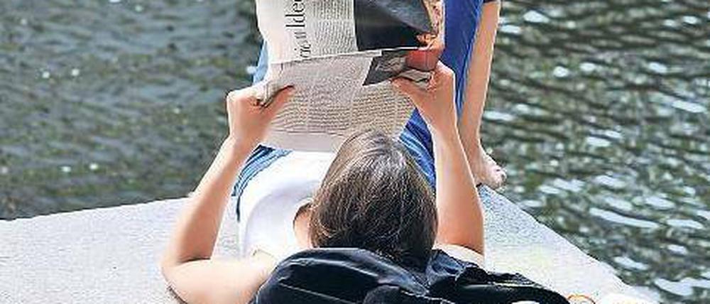 Mobiles Medium. Die Zeitung kann ihren Leser überallhin begleiten.
