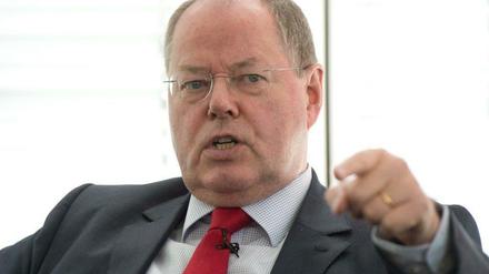 SPD-Kanzlerkandidat Peer Steinbrück glaubt an einen Wahlsieg seiner Partei.