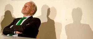 Hilfe von oben? Spitzenkandidat Jürgen Trittin steht mit seiner Partei schlecht da.