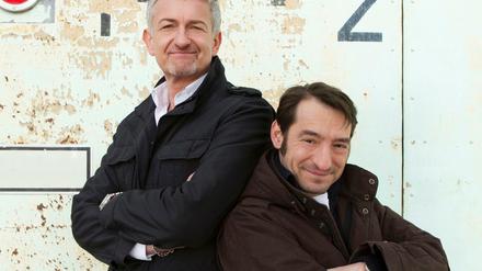 Boris Aljinovic (re.) und Dominic Raacke verkörpern in den RBB-"Tatorten" die Kommissare Felix Stark und Till Ritter zu sehen. Ab 2015 wird es neue Ermittler geben.