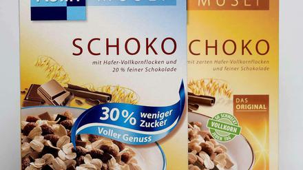 Kölln Müsli: 30 Prozent weniger Zucker, fast gleich viele Kalorien.