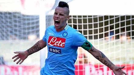 Nicht schön, aber effektiv. Vier Tore erzielte Marek Hamsik in den ersten zwei Ligaspielen für Neapel. Nun will er auch in der Champions League gegen Dortmund treffen. 
