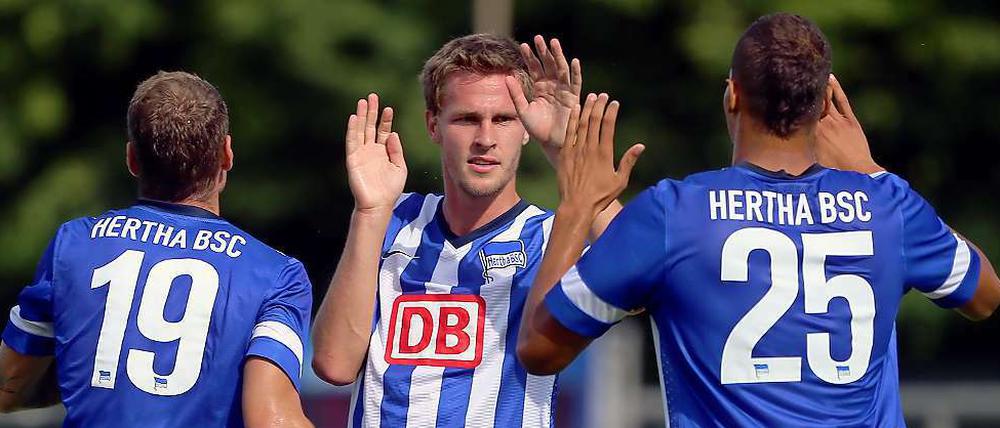 Mitten drin. Sebastian Langkamp ist nach seiner Oberschenkelverletzung zurück im Training.