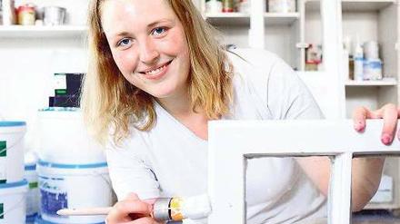 Schöner Antsrich. Christin Wegner hat ein Faible für Farben und Sinn für Ästhetik.