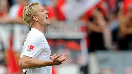 Freude pur? Freiburgs Mike Hanke.