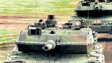Begehrter Panzer: Der Leopard hätte alle Chancen, zum Exportschlager zu werden. Das findet nicht nur die Opposition nicht gut. Foto: picture alliance-dpa