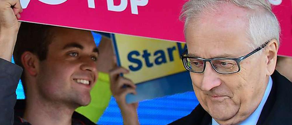 Rainer Brüderle und seine FDP hoffen auf ein paar Zweitstimmen von CDU-Wählern.