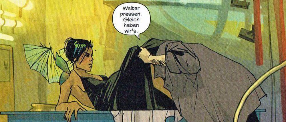 Liebe in den Zeiten intergalaktischer Kriege: Eine Seite aus dem ersten Sammelband.