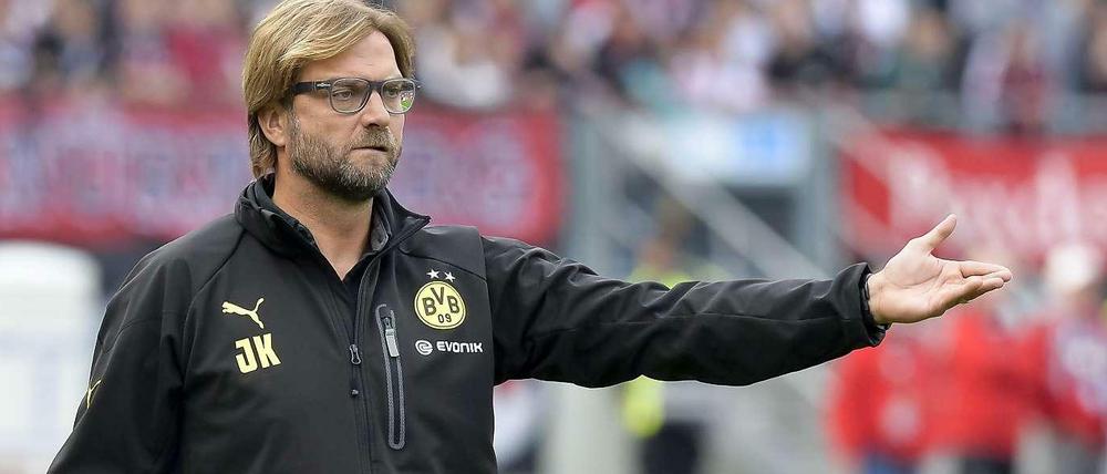 Leises Brodeln: BVB-Trainer Jürgen Klopp in Nürnberg.