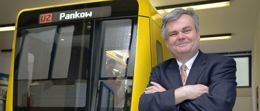 Er ist hier der Chef - der U-Bahnchef: Hans-Christian Kaiser.