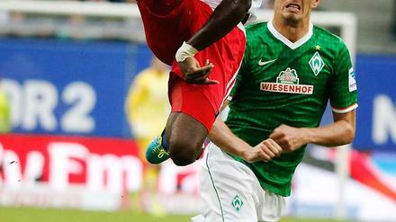 Mehr Krampf als alles andere. HSV gegen Werder Bremen.