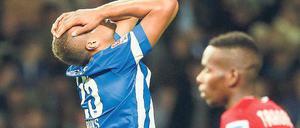 Wieder nicht geklappt. John Anthony Brooks (l.) erzielte das letzte Hertha-Tor nach einer Ecke, gegen Stuttgart blieb er glücklos.