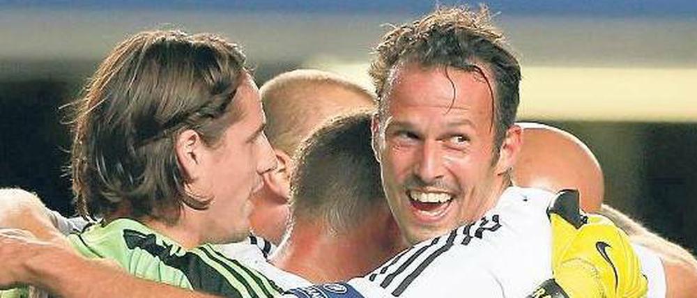 Jubelt wie ein Löwe: Marco Streller.