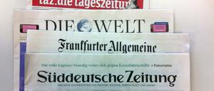 Tageszeitung am Montag nach der Bundestagswahl.