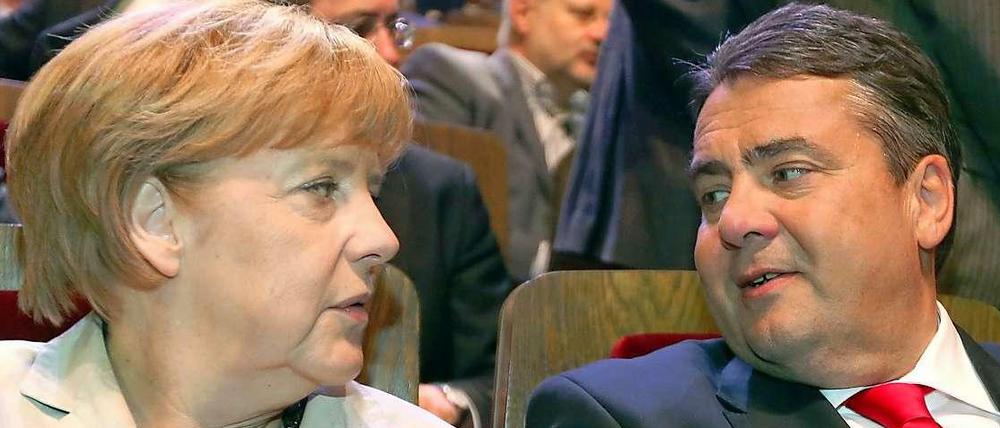 Angela Merkel (CDU) und Sigmar Gabriel (SPD).