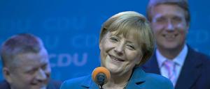 Ohne Sie hätte die Union wahrscheinlich nicht so gut abgeschnitten: Bundeskanzlerin Angela Merkel. 
