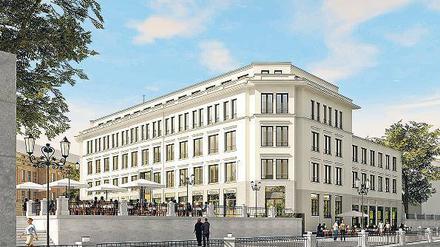 Luxus in Potsdams neuer Mitte. Neben dem Landtagsschloss entsteht das HQ Humboldt Potsdam. 