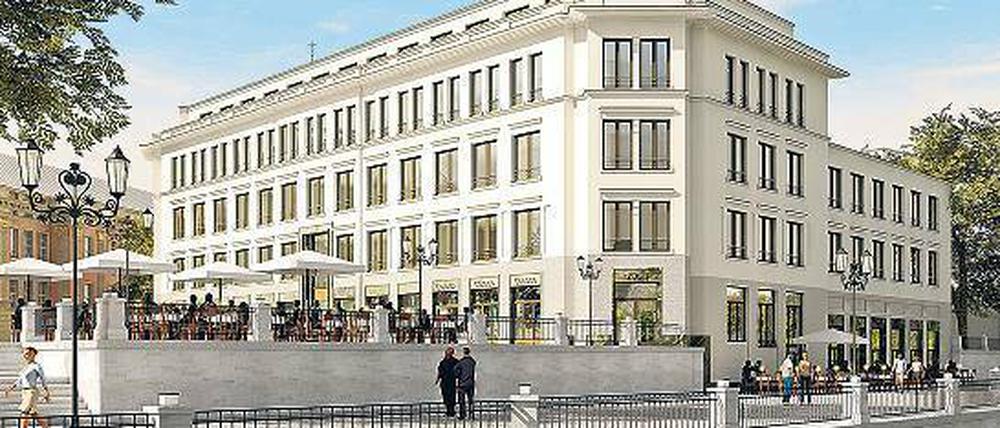 Luxus in Potsdams neuer Mitte. Neben dem Landtagsschloss entsteht das HQ Humboldt Potsdam. 