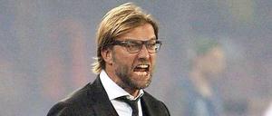 Der Vulkanausbruch von Neapel: Dortmunds Trainer Jürgen Klopp bei seinem Wutausbruch in der Champions League.