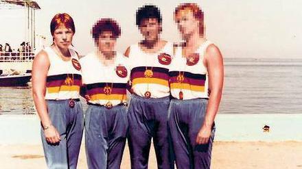 Als die Nebenwirkungen noch weit weg waren. Kerstin Spiegelberg mit Kolleginnen aus der Nationalmannschaft der DDR bei einem internationalen Wettkampf auf Kuba 1986.