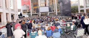 Die Premiere von "Eugen Onegin" wurde vor der Met live übertragen.