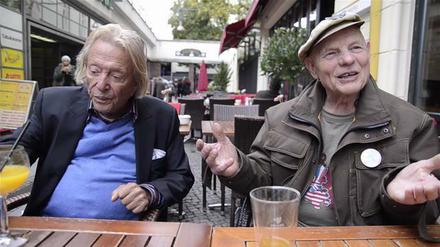 Die Freunde Rolf Eden und Ben Wagin